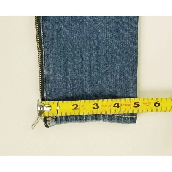 Levi's 26X28 Women's 721 High Rise Skinny Ankle Zip Blue Denim Premium Jeans - Picture 9 of 15